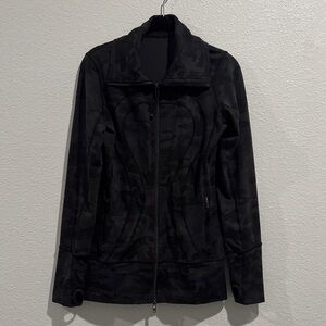 Women's Black Camouflage Jacket